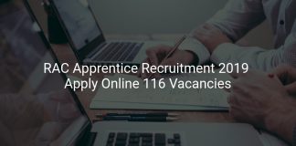 RAC Apprentice Recruitment 2019