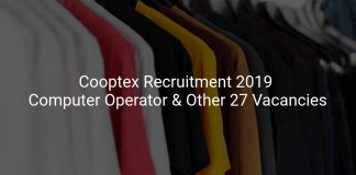 Cooptex Recruitment 2019 Computer Operator & Other 27 Vacancies