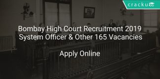 Bombay High Court Recruitment 2019 System Officer & Other 165 Vacancies