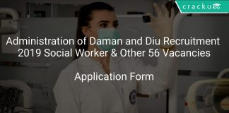 Administration of Daman and Diu Recruitment 2019 Social Worker & Other 56 Vacancies