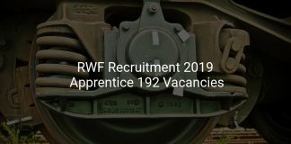 RWF Recruitment 2019 Apprentice 192 Vacancies