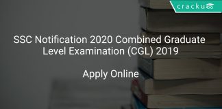 SSC Notification 2020 Combined Graduate Level Examination (CGL) 2019