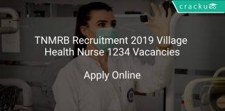TNMRB Recruitment 2019 Village Health Nurse 1234 Vacancies