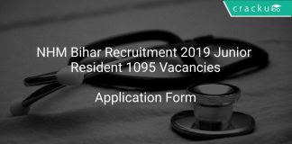 NHM Bihar Recruitment 2019 Junior Resident 1095 Vacancies