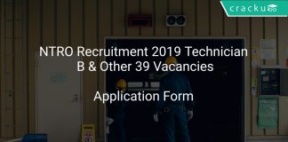 NTRO Recruitment 2019 Technician B & Other 39 Vacancies