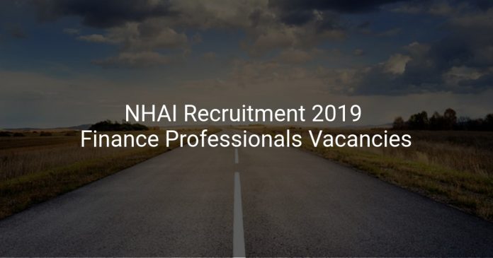 NHAI Recruitment 2019