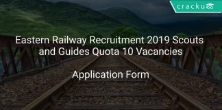 Eastern Railway Recruitment 2019 Scouts and Guides Quota 10 Vacancies