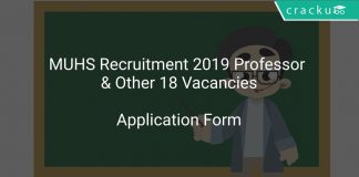 MUHS Recruitment 2019 Professor & Other 18 Vacancies