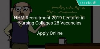 NHM Recruitment 2019 Lecturer in Nursing Colleges 28 Vacancies