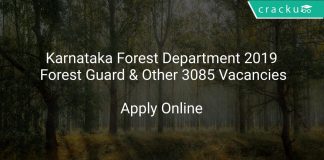 Karnataka Forest Department 2019 Forest Guard & Other 3085 Vacancies