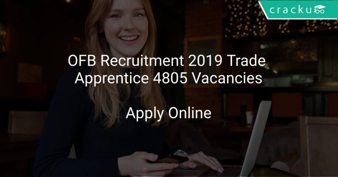 OFB Recruitment 2019 Trade Apprentice 4805 Vacancies