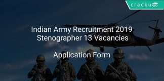 Indian Army Recruitment 2019 Stenographer 13 Vacancies
