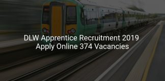 DLW Apprentice Recruitment 2019 Apply Online 374 Vacancies