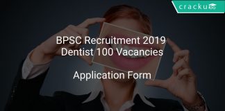 BPSC Recruitment 2019 Dentist 100 Vacancies