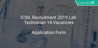 ICSIL Recruitment 2019 Lab Technician 14 Vacancies