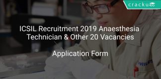 ICSIL Recruitment 2019 Anaesthesia Technician & Other 20 Vacancies