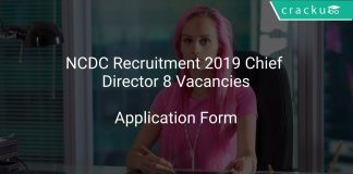 NCDC Recruitment 2019 Chief Director 8 Vacancies
