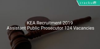 KEA Recruitment 2019 Assistant Public Prosecutor 124 Vacancies