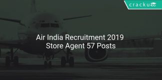 Air India Recruitment 2019 Store Agent 57 Posts