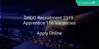 DRDO Recruitment 2019 Apprentice 116 Vacancies