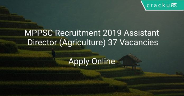 MPPSC Recruitment 2019 Assistant Director (Agriculture) 37 Vacancies