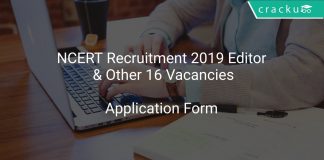 NCERT Recruitment 2019 Editor & Other 16 VacanciesNCERT Recruitment 2019 Editor & Other 16 Vacancies