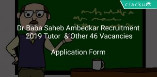 Dr Baba Saheb Ambedkar Recruitment 2019 Tutor & Other 46 Vacancies