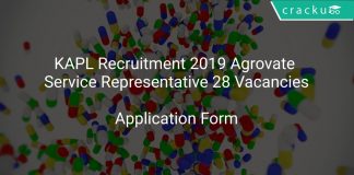 KAPL Recruitment 2019 Agrovate Service Representative 28 Vacancies
