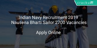 Indian Navy Recruitment 2019 Nausena Bharti Sailor 2700 Vacancies
