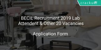 BECIL Recruitment 2019 Lab Attendent & Other 20 Vacancies