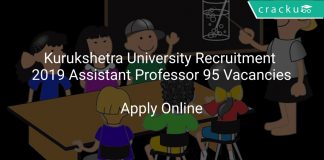 Kurukshetra University Recruitment 2019 Assistant Professor 95 Vacancies