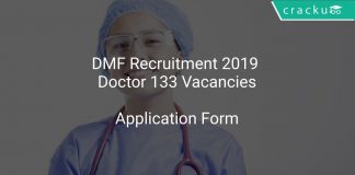 DMF Recruitment 2019 Doctor 133 Vacancies