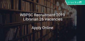 WBPSC Recruitment 2019 Librarian 26 Vacancies