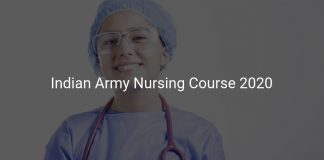 Indian Army Nursing Course 2020