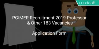 PGIMER Recruitment 2019 Professor & Other 183 Vacancies