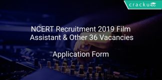 NCERT Recruitment 2019 Film Assistant & Other 36 Vacancies