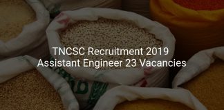 TNCSC Recruitment 2019 Assistant Engineer 23 Vacancies