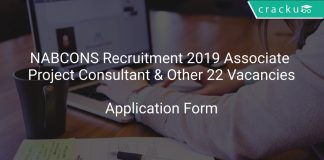 NABCONS Recruitment 2019 Associate Project Consultant & Other 22 Vacancies