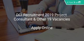 DCI Recruitment 2019 Project Consultant & Other 19 Vacancies