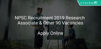 NPSC Recruitment 2019 Research Associate & Other 90 Vacancies