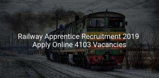 Railway Apprentice Recruitment 2019