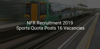 NFR Recruitment 2019