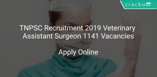 TNPSC Recruitment 2019 Veterinary Assistant Surgeon 1141 Vacancies