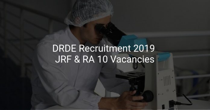 DRDE Recruitment 2019