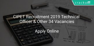 CIPET Recruitment 2019 Technical Officer & Other 34 Vacancies