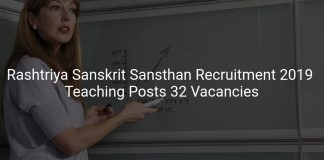 Rashtriya Sanskrit Sansthan Recruitment 2019