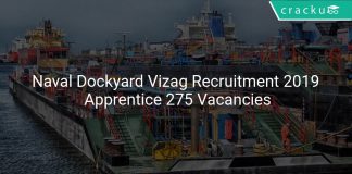 Naval Dockyard Vizag Recruitment 2019
