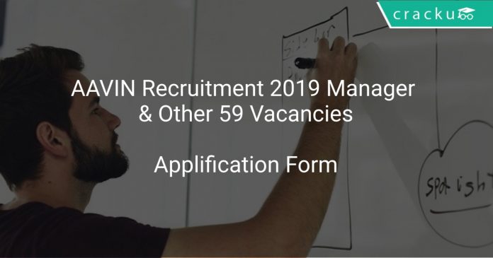 AAVIN Recruitment 2019 Manager & Other 59 Vacancies