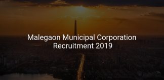 Malegaon Municipal Corporation Recruitment 2019