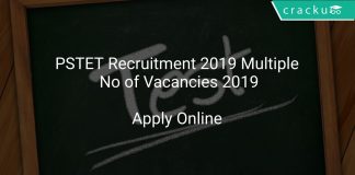 PSTET Recruitment 2019 Multiple No of Vacancies 2019